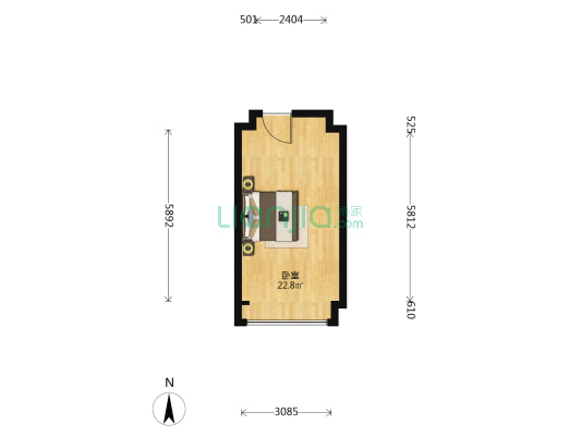 金融城铭悦 1室0厅0卫 35平方