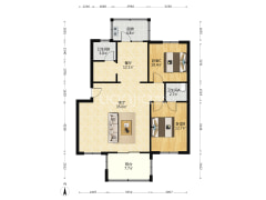 此房南北通透格局，位于范阳路，交通便利，配套齐全。-涿州建厂局设计院家属楼户型图