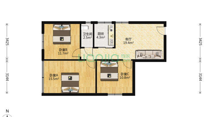 双龙路二手房实景图