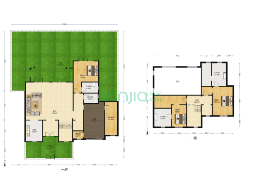 绿城两江御园玉茗园 4室1厅4卫 265平方