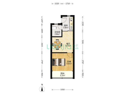 平顺路825弄 1室1厅1卫 36平方