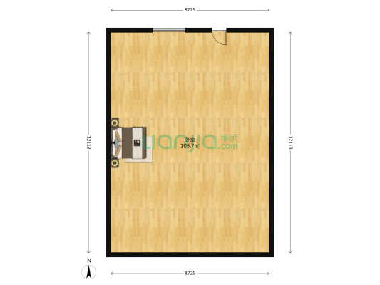 深圳电器公司 1室0厅0卫 88平方