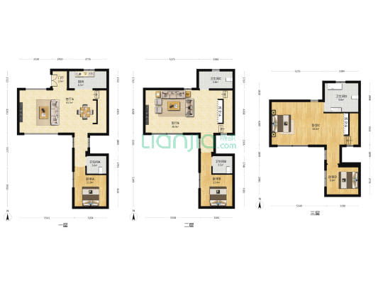 中海首开湖光玖里 4室2厅4卫 236平方