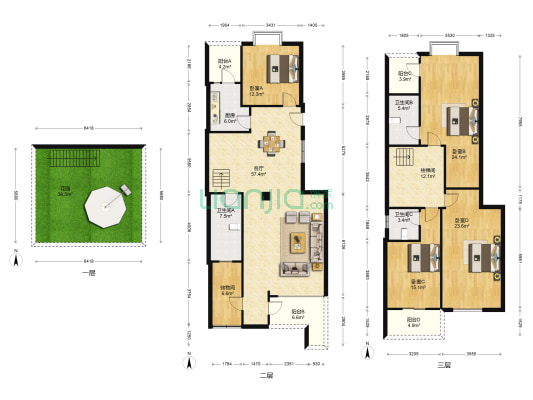 帝景湾 4室1厅3卫 205平方
