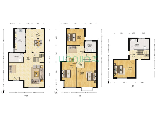 嘉城桃花岛(别墅) 4室2厅3卫 195平方
