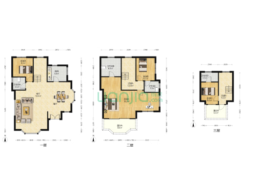 苇岸翠啼 4室1厅4卫 203平方