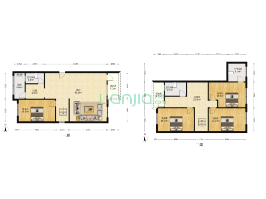 东建豪苑 4室1厅3卫 198平方