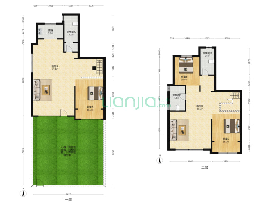 融创壹品 3室2厅3卫 202平方