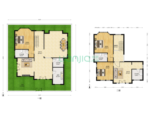 上京康园 3室2厅4卫 298平方