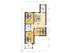 温莎假日别墅里的普通住宅，小区环境好，三居室-涿州温莎假日二期高层公寓户型图