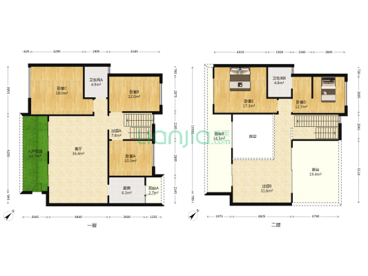 保利公园2010佩鲁贾 5室1厅2卫 159平方