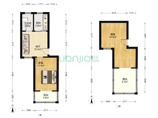 淞泽家园（一区） 1室1厅1卫 60平方