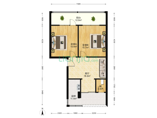 武阳中路277号 2室1厅0卫 71平方