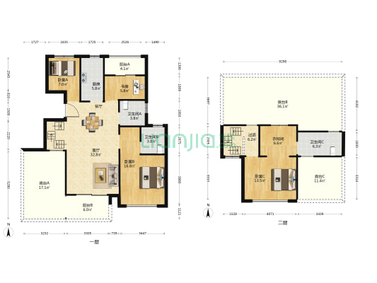龙湖天境 4室1厅3卫 142平方