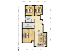 华远海蓝城 3室1厅 南 北-涿州华远海蓝城户型图