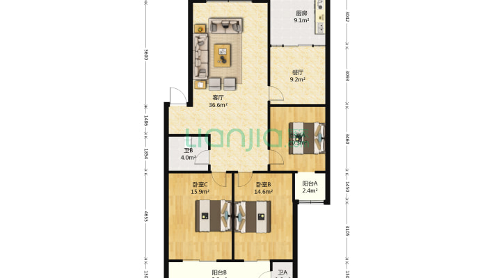 医疗保险中心宿舍楼二手房实景图