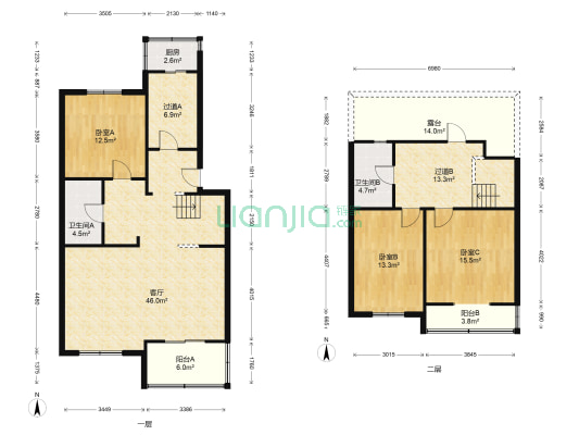 五一家园 3室1厅2卫 162平方