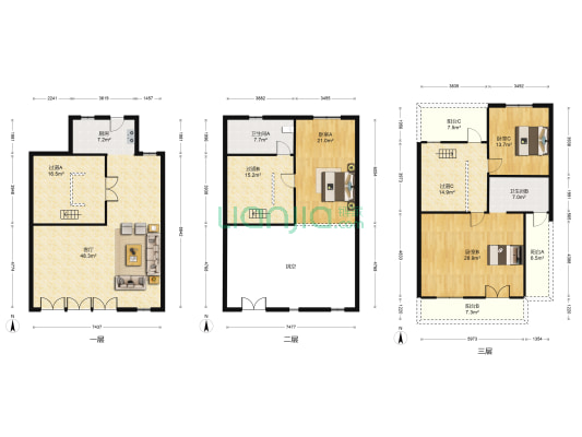 和庄沁园 3室1厅2卫 234平方