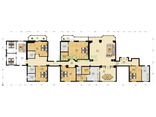 外商楼 8室3厅5卫 421平方