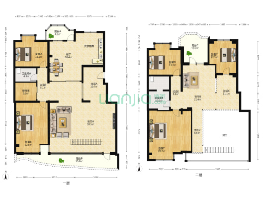 友谊花园 5室3厅2卫 350平方