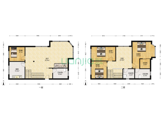 安泰小区 4室1厅3卫 196平方