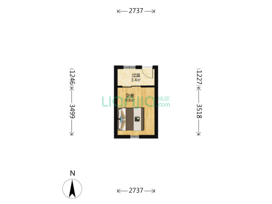 前厂胡同 1室0厅0卫 16平方