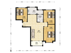 南北三居，拎包入住，业主诚意出售，户型方正-涿州华融现代城户型图