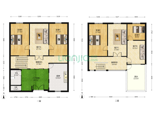 中东一巷12号 4室3厅2卫 216平方