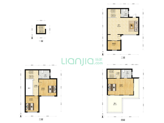 圣淘湾·美丽院子 3室1厅3卫 139平方