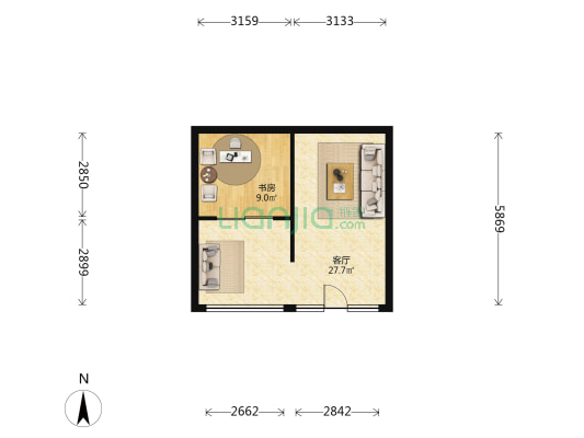 南营巷 1室1厅0卫 49平方