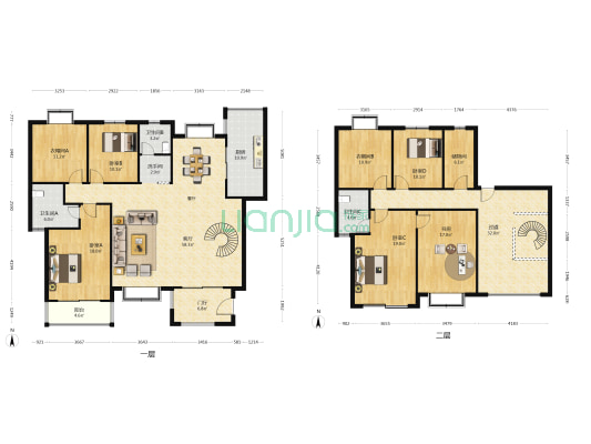 嘉贤庄 5室1厅4卫 248平方