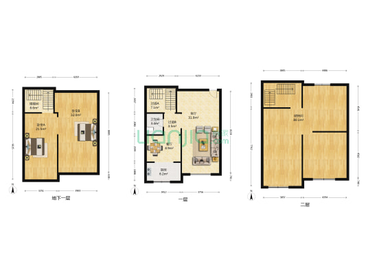 雅宾利花园二期 2室2厅1卫 166平方