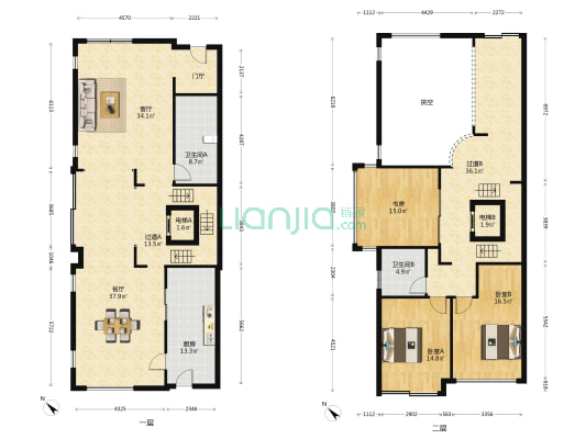 中海金沙湾熙源 3室2厅2卫 423平方