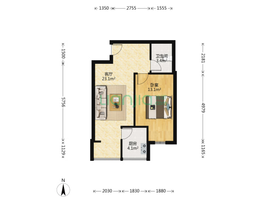 涿州唯一欧式风格建筑大社区，异国风情，小区环境好-户型图