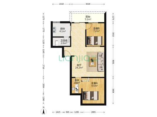 耀华社区存善东街 3室1厅1卫 63平方