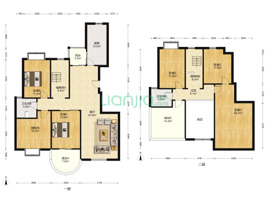 曼氏银洲花园 5室1厅2卫 247平方