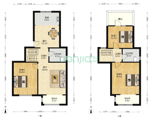 博智御园 3室2厅2卫 143平方