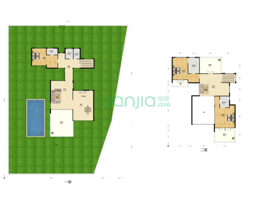 鲁能海蓝椰风A区 3室3厅5卫 361平方