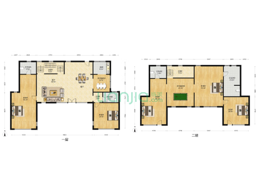 保利科创紫荆阁三期 7室1厅4卫 337平方
