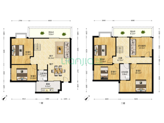 银海华廷 6室1厅2卫 170平方