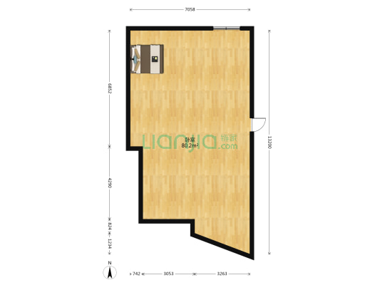蓝山四季 1室0厅0卫 91平方