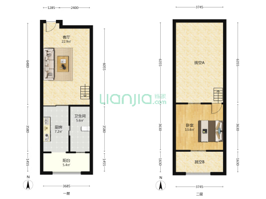 龙柏商务会所 1室1厅1卫 71平方