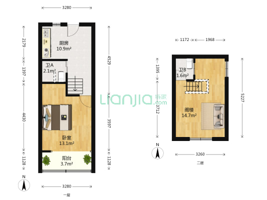 榆林路630号 1室0厅2卫 37平方