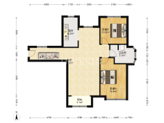 房本满二，毛坯随意装修。楼层好户型好-涿州香邑溪谷玫瑰园户型图