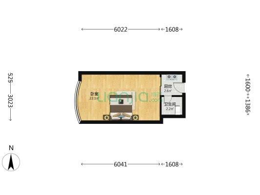 西湖商业广场 1室0厅1卫 39平方