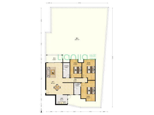 彰泰桃源居 3室1厅2卫 119平方