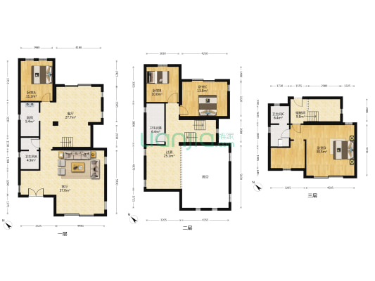 中信云栖谷二期玉堂镇 4室2厅3卫 243平方
