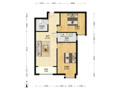 此房房本满二，精装修，好楼位，中间楼层采光无遮挡-涿州翡翠滨江户型图