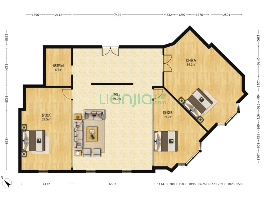 颐和商厦 3室1厅0卫 488平方
