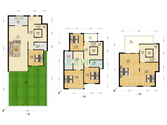 富力十号郦墅 6室1厅3卫 312平方
